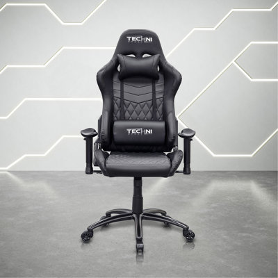 Techni Sport TS-5100 Ergonomic High Back Racer Style PC Gaming Chair, Black