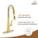 Spring Neck Standard Kitchen Faucet with Dual-Function spray head and Deck Plate