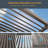 Metal Louvered Pergola with Solar LED-105653509
