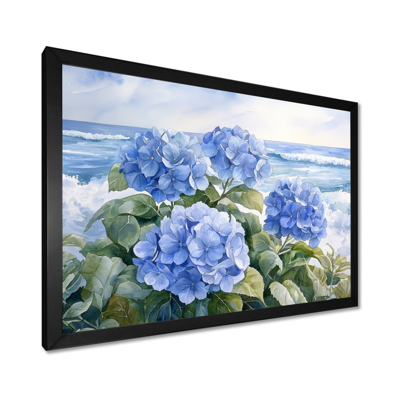 Ioab - Floral Wall Art, Reproduction encadrée d'une seule photo, Noir, noir, noir, noir, H 12 po x l 20 po