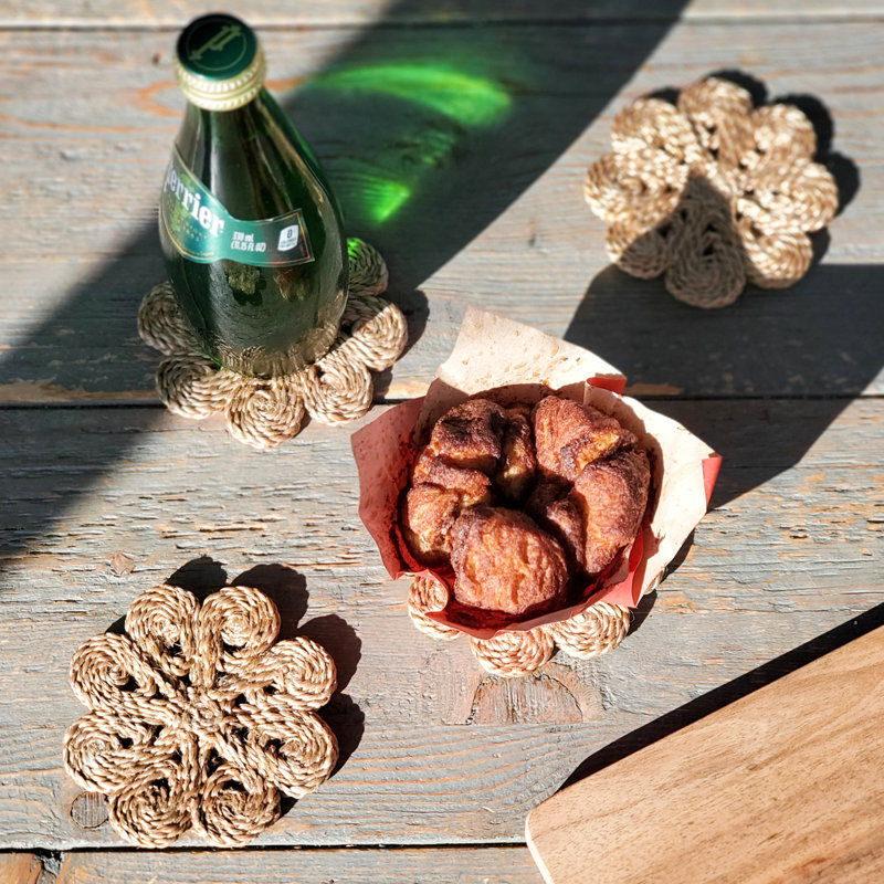 Sous-verre en jute