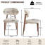 Linen Blend Side Chair in Beige-616601609-616601610