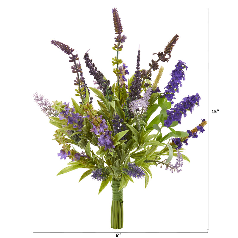 Arrangement floral lavande artificiel
