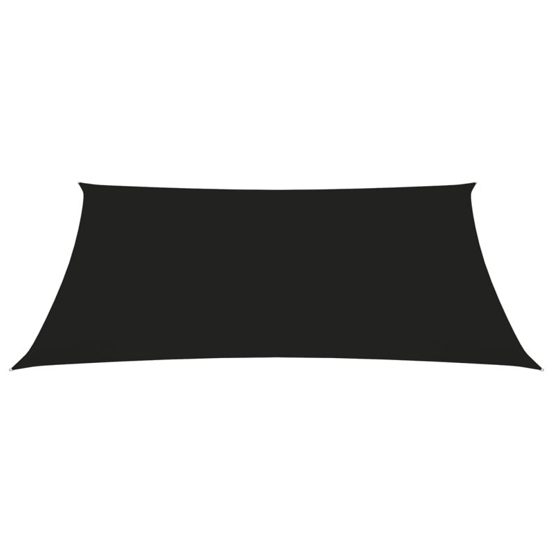 Naplate 3m x 4.5m Rectangular Shade Sail, Black