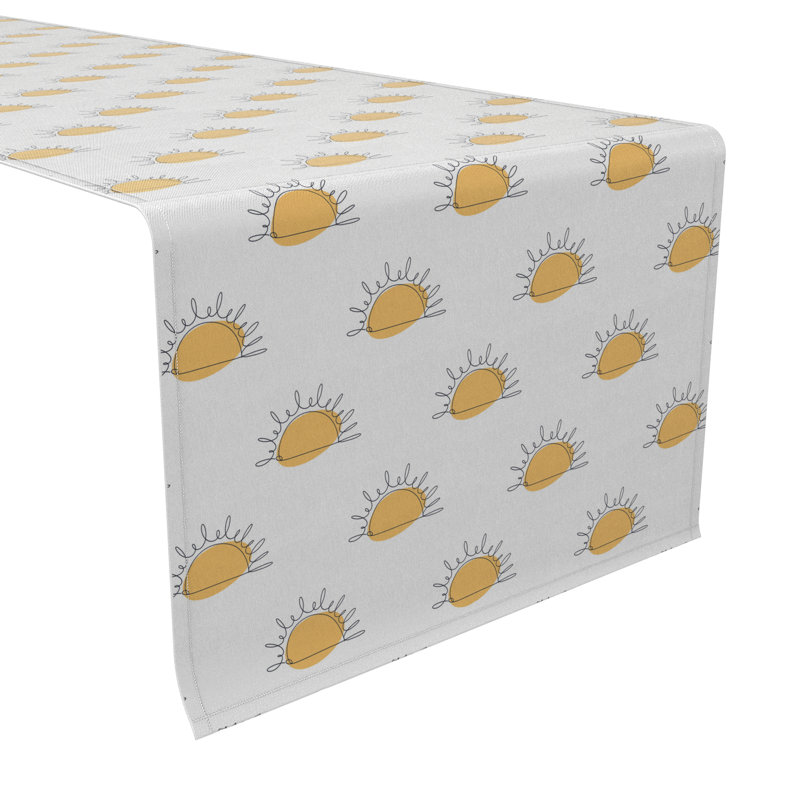 Rectangular Cotton Twill Table Runner, 16'' D x 90'' L