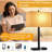 Set Of 2 Bedside Touch Control Table Lamp With USB A+C Charging Ports & AC Outlet, 3-Way Dimmable Nightstand Lamp With Fabric Shade For Bedroom Living Room, 2700K LED Bulbs Included