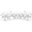 Canapé modulaire inclinable électrique 6 pièces Naseer