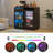 39.4" Coffee Bar Cabinet with Fridge Space, LED Lights & Built-in Outlets