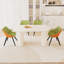 Ensemble de table 5 pièces, une table moderne, 4 chaises de salle à manger avec pieds en métal pour la cuisine-1159530092-1159530095