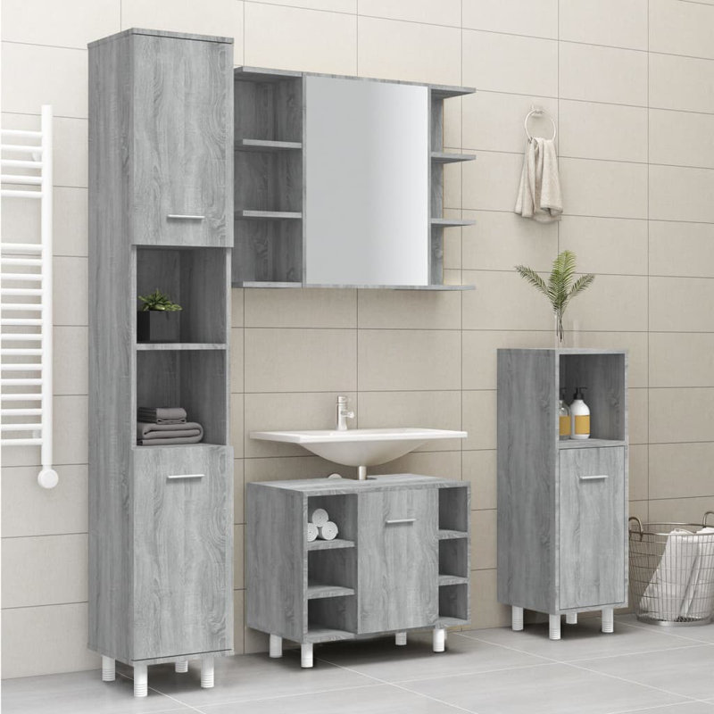 Avrey Linen Cabinet, Grey Sonoma
