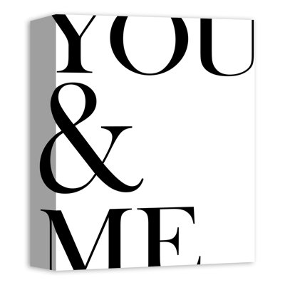 « you & me »-impression sur toile tendue