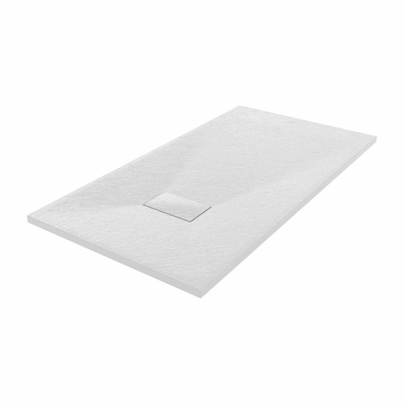 Bozidar W 32mm D Rectangle Shower Tray, White, 130cm H x 70cm W x 3.2cm D