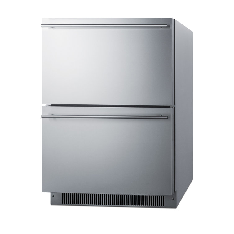 3.5 Cubic Feet Garage Ready Frost-Free Undercounter Freezer Drawers with Adjustable Temperature Controls