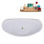 74.8'' x 35.4'' Freestanding Soaking Acrylic Bathtub-97617234