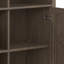 Armoire de rangement moyenne en bois massif à 2 tablettes avec 2 casiers ouverts Lev-279438633