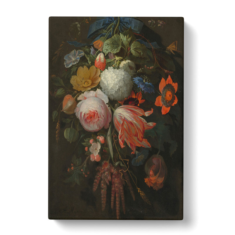 Still Life With Flowers Vol.1 by Abraham Mignon - Wrapped Canvas Painting, 76cm H x 50cm W x 3cm D