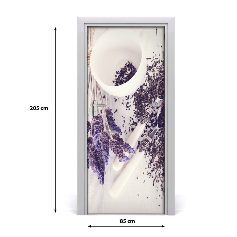 Decal Lavender Infusion Door Decal