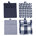 Bleu marine/blanc