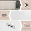 59'' Left Drain Soaking Tub Acrylic Corner Bathtub with Overflow & Pop-up Drain