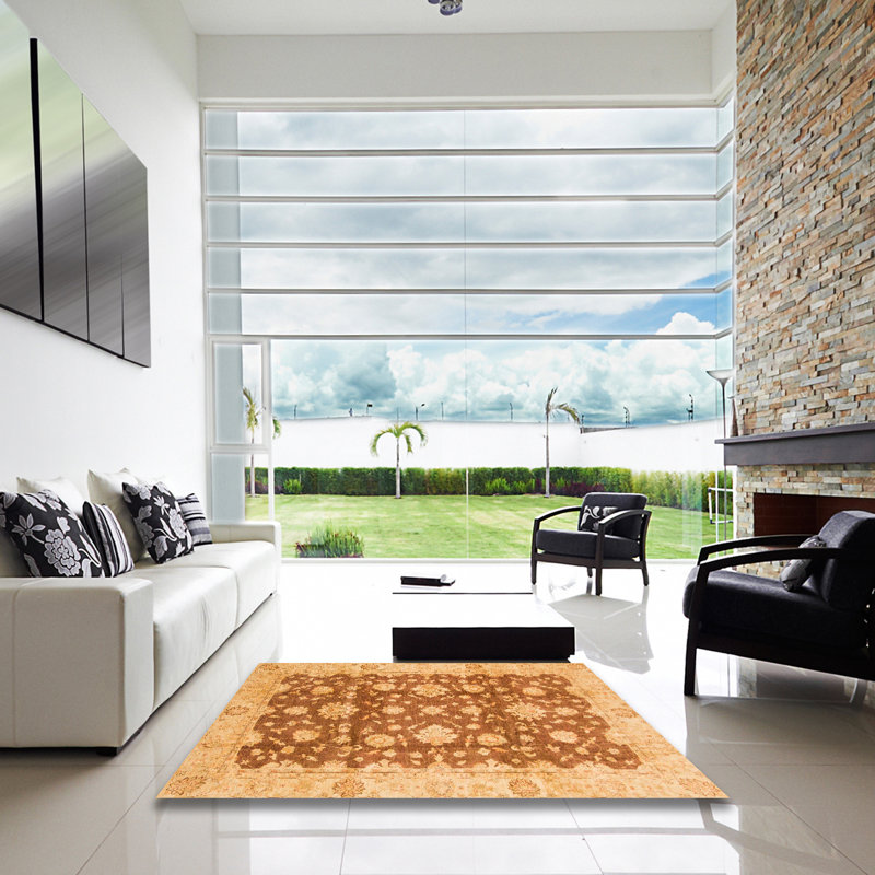 Tapis abstrait moderne 792, Carré 8 pi