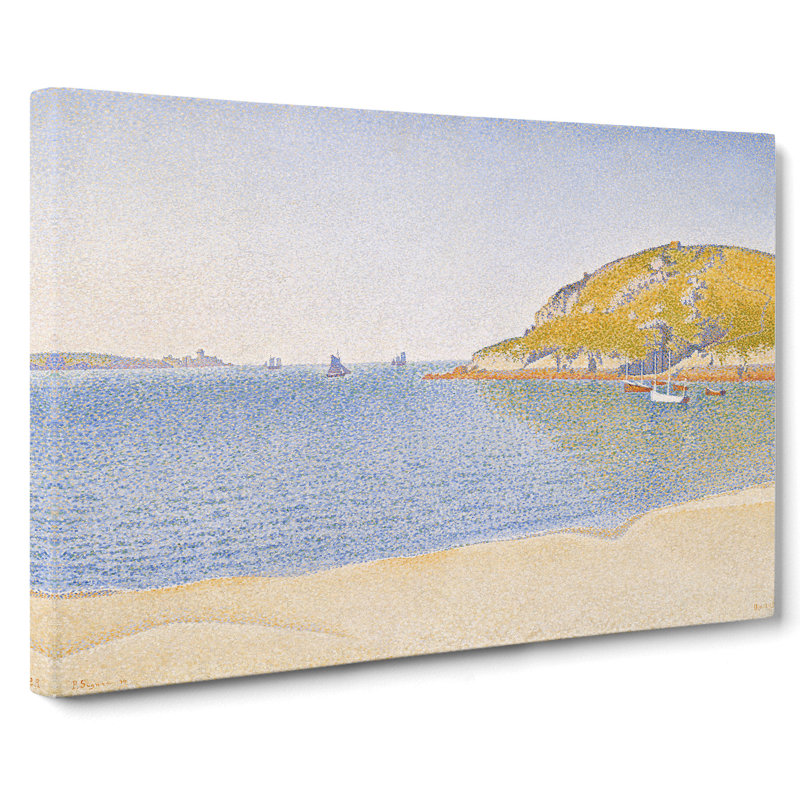 Port Of Saint-Cast by Paul Signac - Wrapped Canvas Painting, 50cm H x 76cm W x 3cm D