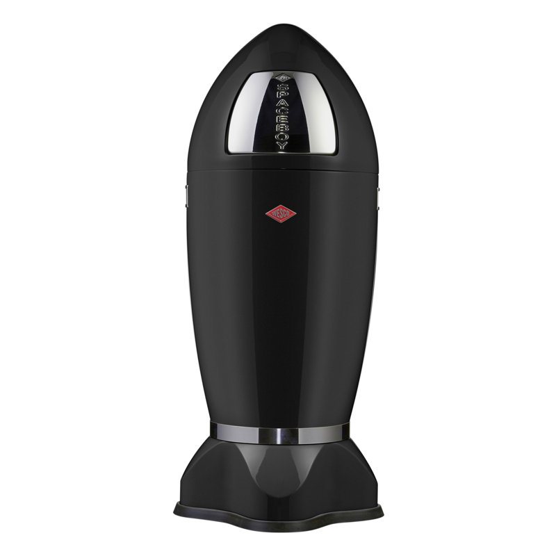 Swing Top Kitchen Trash Can - 35L, Black