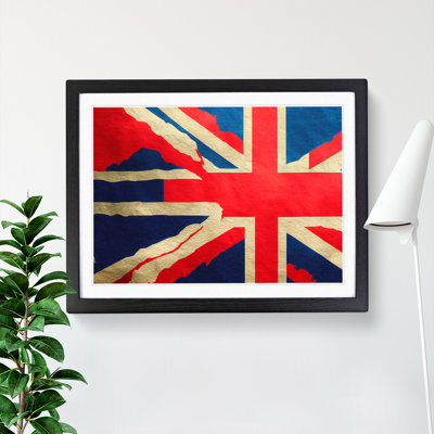 XH1022-6209X Modern Union Jack Flag Vol.1 - Single Picture Frame Print