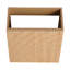 Meuble-lavabo mural de 47 cm (18,5 po) avec lavabo en résine, porte simple à fermeture amortie, bois naturel, compact et robuste grâce à son armoire en bois d'ingénierie.