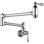 Robinet de cuisine traditionnel chromé, robinet de cuisine mural, chrome