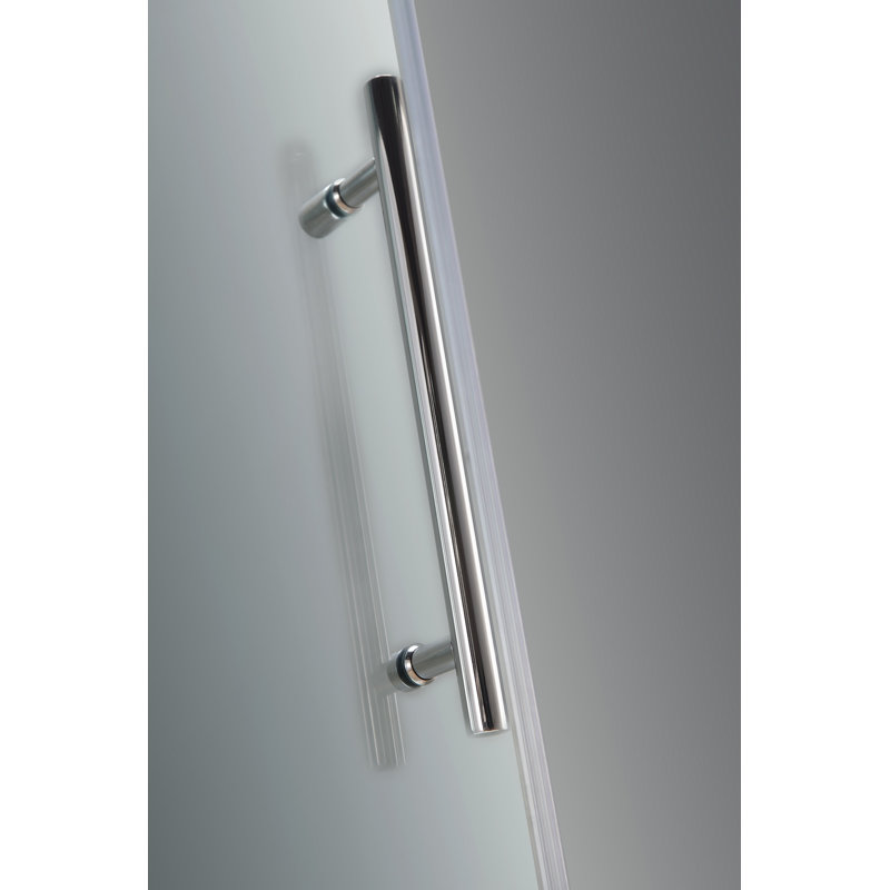 Langham 60" Frameless Clear Tempered Glass Sliding Shower Enclosure