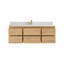 Meuble-lavabo simple 60 po avec comptoir en quartz Cadge