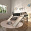  Lit plateforme simple en bois massif par Donco Kids-1796845481