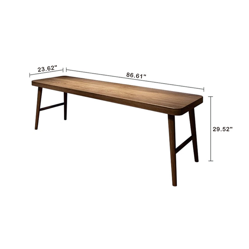 Bois massif 55,11 po brun massif rectangulaire, H 29,52 po x l 86,61 po x P 23,62 po