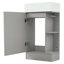 Meuble-lavabo moderne de 18,6 po avec lavabo, tablette à deux niveaux et orientation à gauche ou à droite pour un rangement efficace-21079176