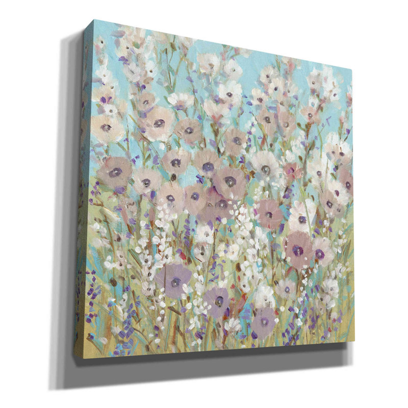 «Mixed Flowers II» par Tim O'toole, art mural sur toile, H 37 po x l 37 po x P 1,5 po