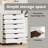 Ladehe MOSS 6-Drawer Chest with Wheels, Solid Pinewood-614696115