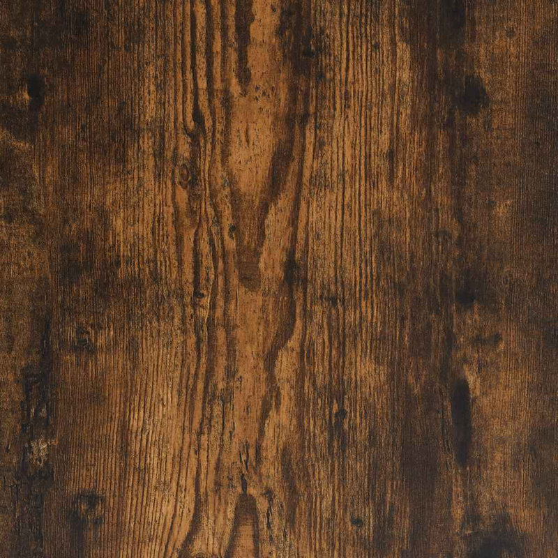 Ensemble de 2 tablettes murales murales en bois d'ingénierie, Chêne fumé