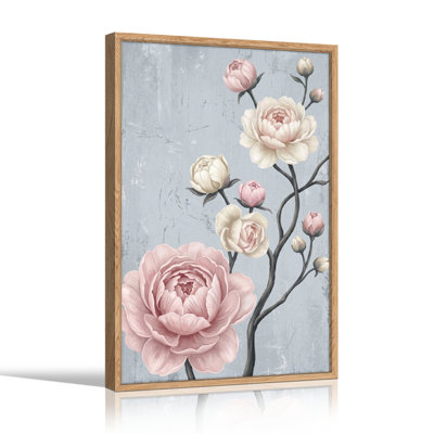 Ensemble de 1 toile murale à motif floral