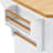 56" Kitchen Cart With Texture, 4 Door Shelves, 6 Drawers - Vintage Charm Island Internal Storage , Drawers, White Spacious-628008769