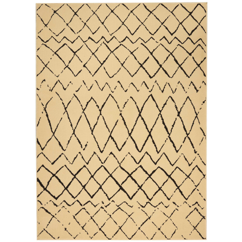 Tapis crème Bo, Rectangle 5 pi 3 po x 7 pi 3 po