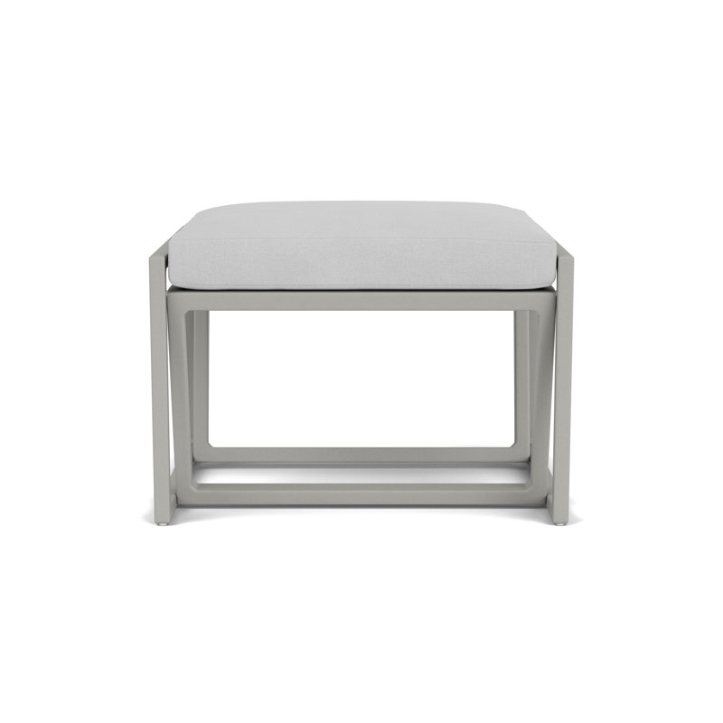 Summit Outdoor Ottoman, Platinum, Sandberg Dove