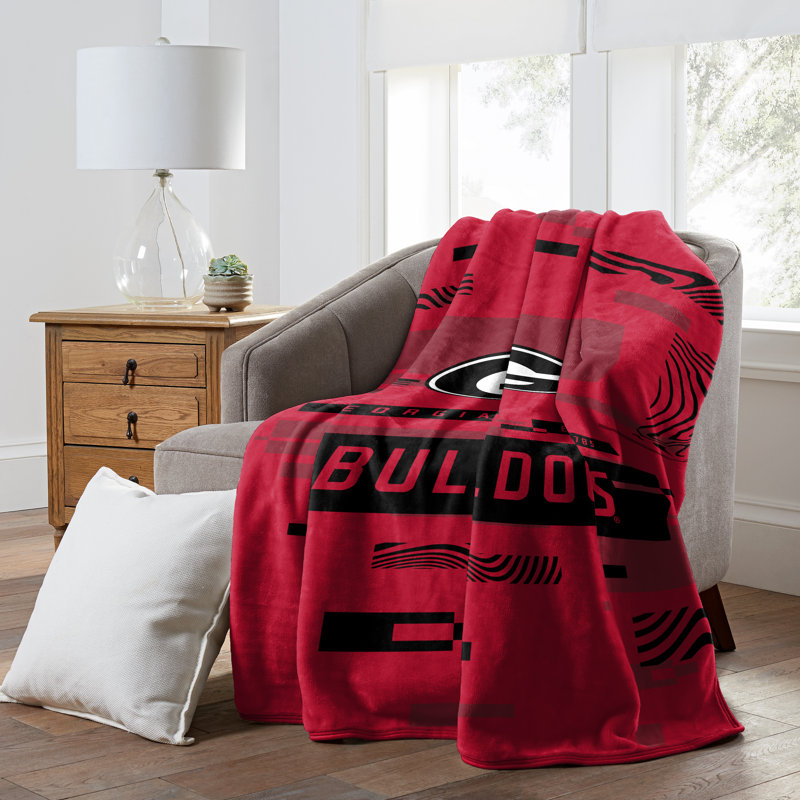 Throw Blanket, Red/Black, Georgia Bulldogs