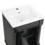 Meuble-lavabo de 18 po de style français avec lavabo en céramique, charnières à fermeture douce et tablette de rangement réglable pour les petites salles de bain-130829619-131135390