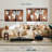 World Map " Chestnut World Map " 3 Piece Art Set-92761161