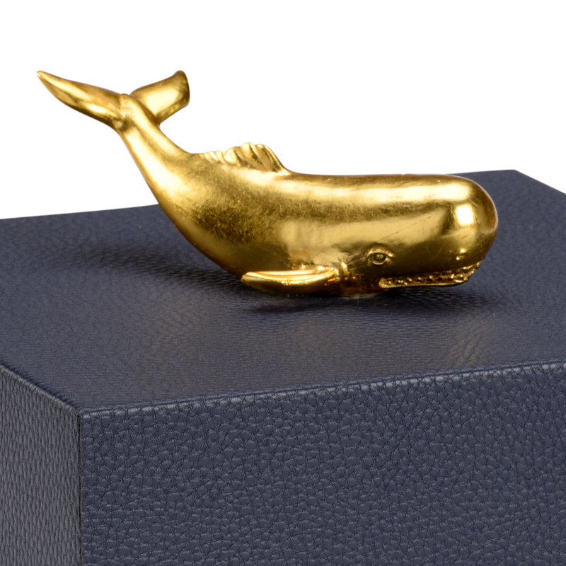 Pam Cain Decorative Box, Navy