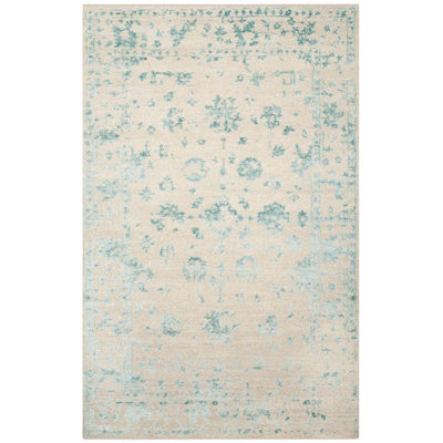 Centennial Hand Knotted Wool, Viscose Floral Rug
