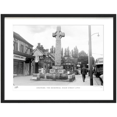 Edgware, The Memorial, High Street C1955 by Francis Frith - Single Picture Frame Print