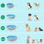 Grande baignoire pliable en PVC pour chiens / chats-88991278-115338473