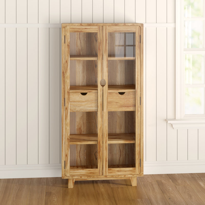 Paquette Display Cabinet, Natural