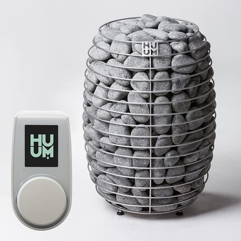 HUUM Hive 12 kW Sauna Heater with UKU WiFi Control, (Sauna Stones Included ), White